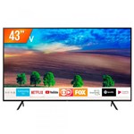 Ficha técnica e caractérísticas do produto Smart TV LED 43" Ultra HD 4K Samsung RU7100 3 HDMI 2 USB Wi-Fi