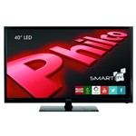 Ficha técnica e caractérísticas do produto Smart TV LED 40" Full - HD Philco PH40R86DSGW Preta