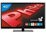 Smart TV LED 40” Philco Full HD PH40R86DSGW - Conversor Digital Wi-Fi 2 HDMI 1 USB