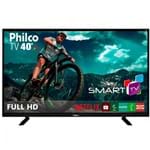 Ficha técnica e caractérísticas do produto Smart Tv Led 40" Ptv40e21dswn Philco Bivolt
