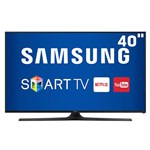 Smart TV LED 40" Samsung UN40J5300AGXZD Full HD com Conversor Digital 2 HDMI 2 USB Wi-Fi 120Hz