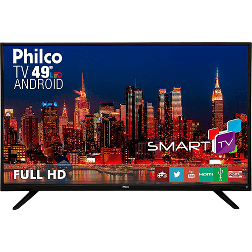 Ficha técnica e caractérísticas do produto Smart TV LED 49" Philco Ph49f30dsgwa Full HD com Conversor Digital 2 HDMI 2 USB Wi-Fi