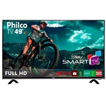 Ficha técnica e caractérísticas do produto Smart Tv Led 49 Pol Philco Full Hd Wi-fi Usb Hdmi Bivolt - Ptv49e68dswn