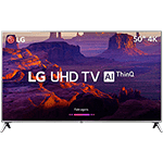 Ficha técnica e caractérísticas do produto Smart TV LED 50" LG 50UK6510 Ultra HD 4k com Conversor Digital 4 HDMI 2 USB Wi-Fi ThinQ AI WebOS 4.0 60Hz Inteligencia Artificial - Prata