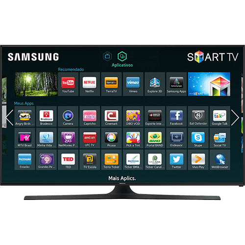 Smart TV LED 50" Samsung 50J5300 Full HD com Conversor Digital 2 HDMI 2 USB Wi-FI 120Hz