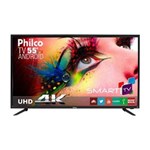 Ficha técnica e caractérísticas do produto Smart TV LED 55" 4k Ultra HD Conversor Digital Philco PH55A17DSGWA