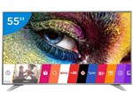 Smart TV LED 55” LG 4K Ultra HD 55UH6500 - Conversor Digital 3 HDMI 2 USB Wi-Fi