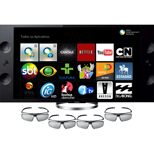 Ficha técnica e caractérísticas do produto Smart TV LED 55" Sony 3D XBR-55X905A Ultra HD 4K 4 HDMI 3 USB Wi-Fi 960hz + 4 Óculos 3D