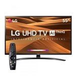 Smart TV LED 55" UHD 4K LG 55UM ThinQ AI Inteligência Artificial, Bluetooth, Controle Smart Magic,HDR Ativo, WebOS 4.5 e...