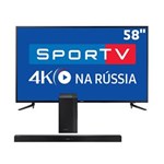 Ficha técnica e caractérísticas do produto Smart TV LED 58" UHD 4K Samsung MU6120 + Soundbar Samsung HW-K450/ZD