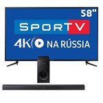Ficha técnica e caractérísticas do produto Smart TV LED 58" UHD 4K Samsung MU6120 + Soundbar Samsung HW-K360/ZD