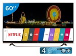 Smart TV LED 60” LG 4k/Ultra HD 3D UF8500 - WebOS Conversor Digital Óculos Wi-Fi 3 HDMI 3 USB