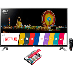 Smart TV LED 60" LG Cinema 3D 60LF6500 Full HD com Conversor Integrado 3 HDMI 3 USB Wi-Fi 120Hz + 4 Óculos 3D