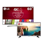 Ficha técnica e caractérísticas do produto Smart TV LED 60" Ultra HD 4K LG 60UJ6585 + Smart TV LED 32" HD LG 32LJ600B