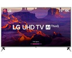 Ficha técnica e caractérísticas do produto Smart TV LED 75" LG UHD 4K ThinQ AI TV HDR Ativo WebOS 4.5 4 HDMI 2USB