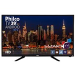 Ficha técnica e caractérísticas do produto Smart TV LED 39" Philco PH39N91DSGWA HD com Conversor Digital 2 HDMI 2 USB Wi-Fi Android