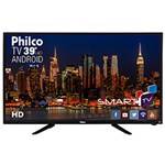 Smart TV LED 39" Philco PH39N91DSGWA HD com Conversor Digital 2 HDMI 2 USB Wi-Fi Android