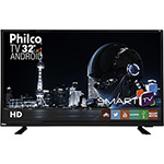 Ficha técnica e caractérísticas do produto Smart TV LED Android 32" Philco Ph32e60dsgwa HD Conversor Digital 2 HDMI 2 USB