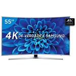 Smart TV LED Curva 55” Samsung 4K Ultra HD - KU6500 Conversor Digital Wi-Fi 3 HDMI 2 USB