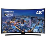 Ficha técnica e caractérísticas do produto Smart TV LED Curved 48" Ultra HD 4K Samsung 48JU6700 com UHD Upscaling, Quad Core, Wi-Fi, Entradas HDMI e USB