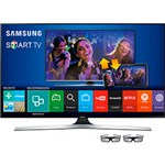 Smart TV LED 3D 48" Samsung UN48J6400AGXZD Full HD com Conversor Digital 4 HDMI 3 USB Wi-Fi 240Hz + 2 Óculos 3D