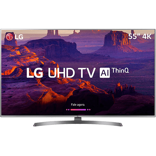 Ficha técnica e caractérísticas do produto Smart TV LED LG 55" 55UK6530 Ultra HD 4k com Conversor Digital 4 HDMI 2 USB Wi-Fi Dts Virtual X Sound Sync 60Hz Inteligencia Artificial - Prata