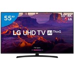 Smart TV LED LG 55" Ultra HD 4k com Suporte de Parede 4 HDMI 3 USB Wi-Fi 55UK631C Dts Virtual X Sound Sync 60Hz Intelige...