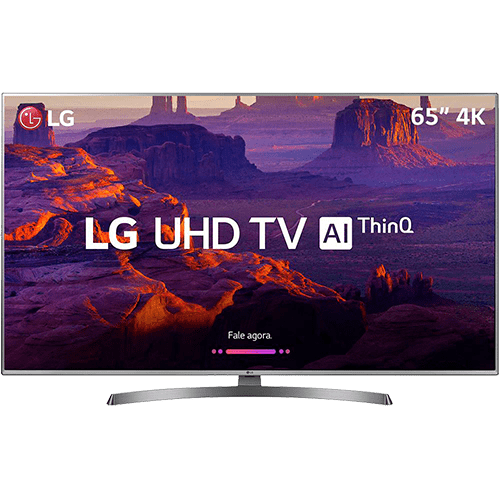 Ficha técnica e caractérísticas do produto Smart TV LED LG 65" 65UK6530 Ultra HD 4k com Conversor Digital 4 HDMI 2 USB Wi-Fi Webos 4.0 Dts Virtual X 60Hz Inteligencia Artificial - Prata