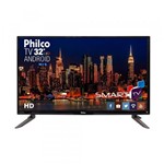 Ficha técnica e caractérísticas do produto Smart TV Led 32 Philco HD 3 HDMI 2 USB Wi-Fi Ph32c10dsgwa