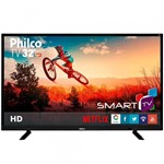 Ficha técnica e caractérísticas do produto Smart TV LED 32" Philco PTV32E21DSWN HD com Wi-Fi, 2 USB, 2 HDMI, Surround, 60HZ