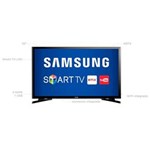 Ficha técnica e caractérísticas do produto Smart TV LED - 32 Samsung UN32J4300 - Conversor Digital Wi-Fi 2 HDMI 1 USB - Bivolt