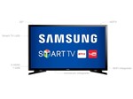 Ficha técnica e caractérísticas do produto Smart TV LED 32 Samsung UN32J4300 - Conversor Digital Wi-Fi 2 HDMI 1 USB