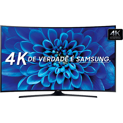 Smart TV LED Tela Curva 40" Samsung 40KU6300 Ultra HD 4K 3 HDMI 2 USB