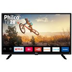 Smart TV Philco Led 28 Pol Recepção Digital Entrada HDMI Resolução HD 1366X768p - Bivolt