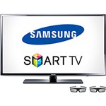 Ficha técnica e caractérísticas do produto Smart TV Samsung LED 3D 40" UN40H6203 Full HD 2 HDMI 2 USB 240Hz Função Futebol + 2 Óculos 3D