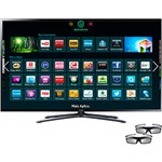 Ficha técnica e caractérísticas do produto Smart TV Slim 3D Samsung 75" LED Full HD 75F6400 - Entradas HDMI/USB/120htz - 2 Óculos 3D