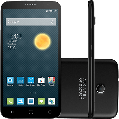 Ficha técnica e caractérísticas do produto Smartphone Alcatel Hero 2C Desbloqueado Android 4.4 Tela 6" 16GB 4G Wi-Fi Câmera 13MP Cinza Chumbo