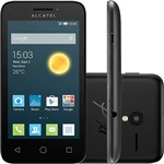 Ficha técnica e caractérísticas do produto Smartphone Alcatel PIXI 3 Dual Chip Desbloqueado Android 4.4 Tela 3.5" Memória 4GB Câmera 5MP - Preto