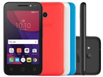 Smartphone Alcatel PIXI4 4 Colors 8GB Preto - Dual Chip 3G Câm. 8MP + Selfie 5MP Flash Tela 4”