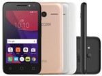 Smartphone Alcatel PIXI4 4 Metalic 8GB Prata - Dual Chip 3G Câm. 8MP Tela 4” Proc. Quad Core