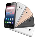 Ficha técnica e caractérísticas do produto Smartphone Alcatel PIXI4 4 Metallic, 4 Capas de Bateria, Camera 8MP, Selfie 5MP com Flash,