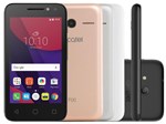 Smartphone Alcatel PIXI4 4 Metallic 8GB Dual Chip - 3G Câm. 8MP + Selfie 5MP Flash Tela 4” Quad Core