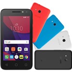 Ficha técnica e caractérísticas do produto Smartphone Alcatel PIXI4 Colors Dual Chip Android 6.0 Tela 4" Memória 8GB 3G Câmera 8MP Selfie 5MP Flash Frontal Quad Core - Preto