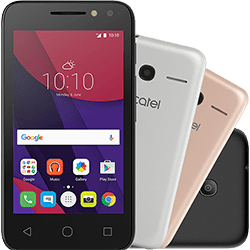 Ficha técnica e caractérísticas do produto Smartphone Alcatel PIXI4 Metallic Dual Chip Android 6.0 Tela 4" Memória 8GB 3G Câmera 8MP Selfie 5MP Flash Frontal Quad Core - Preto