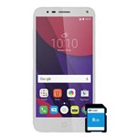 Smartphone Alcatel Pop4 5 2017 Memória 8gb + 8gb Sd, Cãmeras 13mp, Selfie 8mp, Flash, 4g