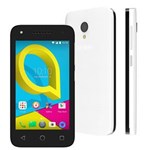 Ficha técnica e caractérísticas do produto Smartphone Alcatel U3 Branco com Tela 4.0", Dual Chip, 4G (LTE), 8GB de Memória, Câmeras com Flash (8MP+5MP), Android 6.0, e Processador Quad-Core