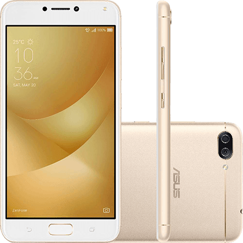 Ficha técnica e caractérísticas do produto Smartphone Asus Zenfone 4 Max Dual Chip Android 7 Tela 5.5" Snapdragon 32GB 4G Câmera Dual Traseira 13MP + 5MP Frontal 8MP - Dourado