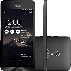 Smartphone Asus ZenFone 5 Dual Chip Desbloqueado Android 4.4 Tela 5" 8GB 3G Wi-Fi Câmera 8MP Preto