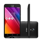 Ficha técnica e caractérísticas do produto Smartphone Asus Zenfone Go Preto Dual Chip, Android 5.1, Tela 5", Câmera 8MP, Memória 16GB, Processador Quad-Core 1.3GHz