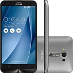 Smartphone Asus Zenfone 2 Laser Prata 16gb Tela de 5.5 Dual Chip Quad Core 13mp